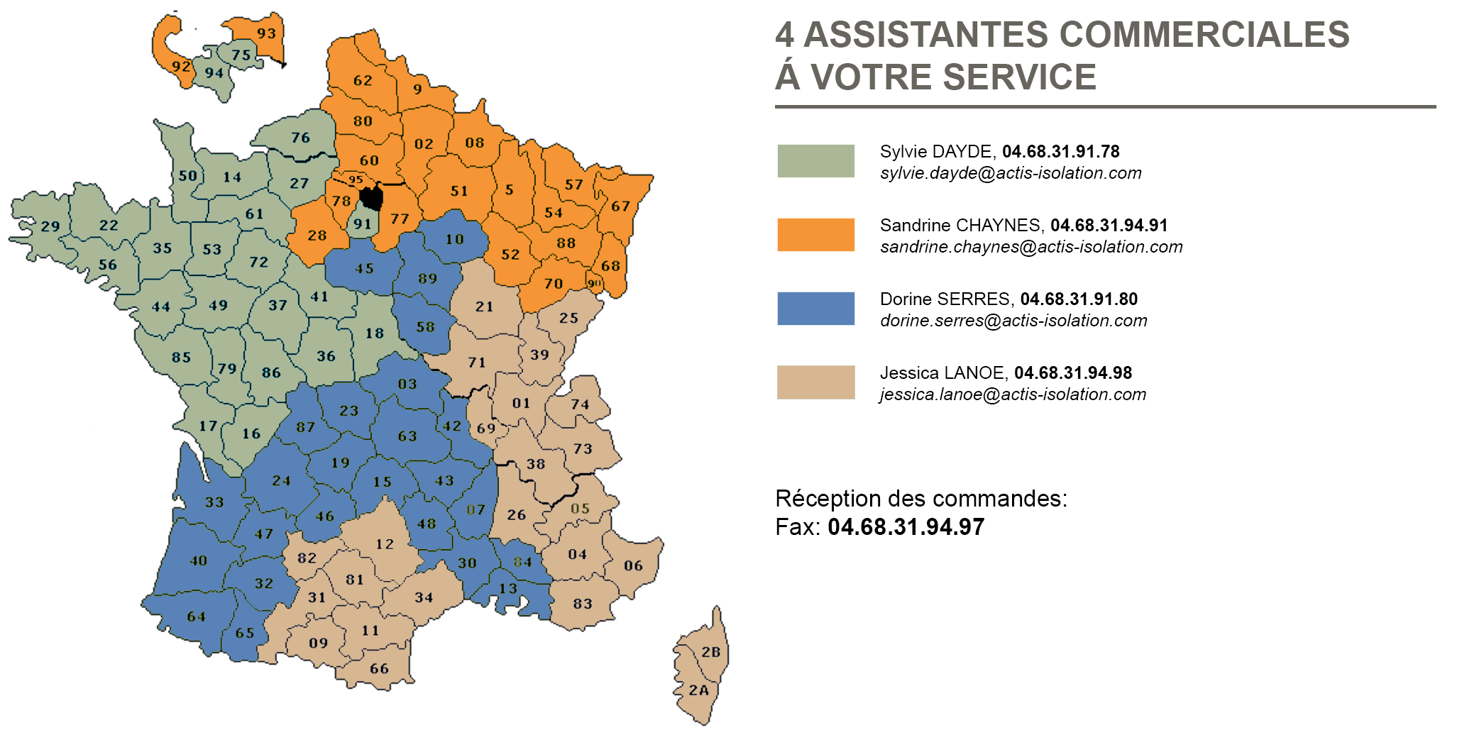 carte contact assistantes commerciales